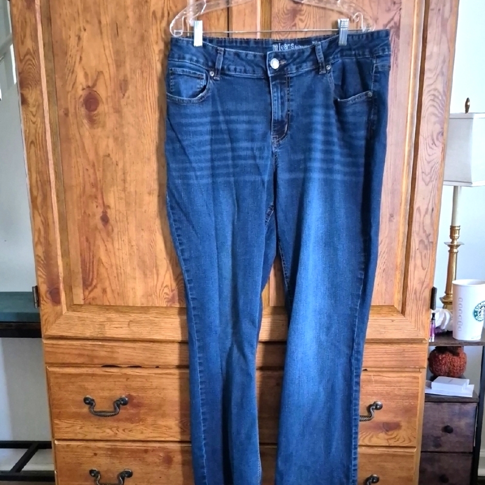 Maurices M Mid-Rise Stretch Straight Leg Jeans 18W